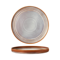 TABLEKRAFT URBAN LOFT ROUND SERVE PLATTER 320x30mm AUBURN (*907210*) = PACK OF 2 X EACHES