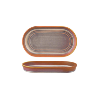 TABLEKRAFT URBAN LOFT OVAL PLATTER 240x137x27mm AUBURN (*907222*) = PACK OF 4 X EACHES