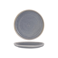 TABLEKRAFT LINEA ROUND COUPE PLATE 220x25mm OCEAN BLUE (*907481*) = PACK OF 6 X EACHES