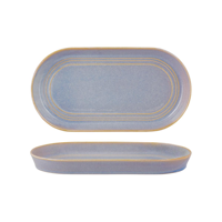 TABLEKRAFT URBAN LOFT OVAL PLATTER 305x165x30mm AZURE BLUE (*907123*) = PACK OF 3 X EACHES