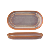TABLEKRAFT URBAN LOFT OVAL PLATTER 305x165x30mm AUBURN (*907223*) = PACK OF 3 X EACHES