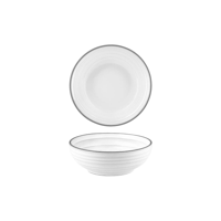 TABLEKRAFT LINEA ROUND DEEP BOWL 160x55mm WHITE (*907412*) = PACK OF 6 X EACHES