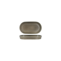 TABLEKRAFT URBAN LOFT OVAL PLATTER 180x98x25mm FROST GREY (*906321*) = PACK OF 4 X EACHES