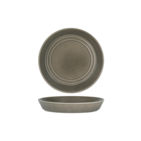 TABLEKRAFT URBAN LOFT ROUND FLARED BOWL 225x35mm FROST GREY (*906335*) = PACK OF 3 X EACHES