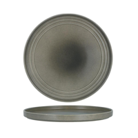 TABLEKRAFT URBAN LOFT RND SERVE PLATTER 320x30mm FROST GREY (*906310*) = PACK OF 2 X EACHES