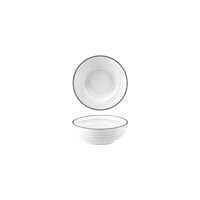 TABLEKRAFT LINEA ROUND BOWL 120x43mm WHITE (*907410*) = PACK OF 6 X EACHES