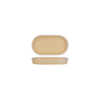 TABLEKRAFT URBAN LOFT OVAL PLATTER 180x98x25mm SANDSTONE (*906021*) = PACK OF 4 X EACHES
