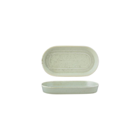 TABLEKRAFT URBAN LOFT OVAL PLATTER 180x98x25mm PISTACHIO (*907021*) = PACK OF 4 X EACHES