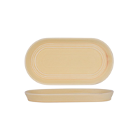 TABLEKRAFT URBAN LOFT OVAL PLATTER 305x165x30mm SANDSTONE (*906023*) = PACK OF 3 X EACHES