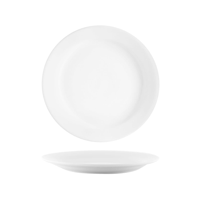 VITROCERAM ROUND PLATE-230mm Narrow Rim WHITE (*902609*) = PACK OF 24 X EACHES