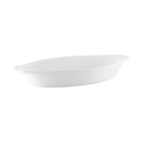 VITROCERAM OVAL GRATIN DISH-295x155x/570ml WHITE (*901349*) = PACK OF 24 X EACHES