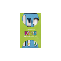 TABLEKRAFT KIDS CUTLERY SET 3pc 123 DESIGN 18/10 (*T690-5*) =  1 X SET