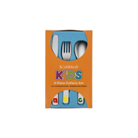 TABLEKRAFT KIDS CUTLERY SET 3pc ABC DESIGN 18/10 (*T690-4*) =  1 X SET