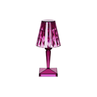 TABLEKRAFT CRYSTAL CORDLESS TABLE LAMP LED 120x260mm PURPLE (*1000150*) =  1 X EACH