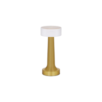 TABLEKRAFT AURA CORDLESS TABLE LAMP LED 90x205mm BRASS (*1000130*) =  1 X EACH