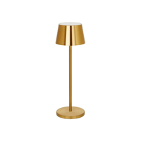 TABLEKRAFT AMELIA CORDLESS TABLE LAMP LED 110x350mm BRASS (*1000190*) =  1 X EACH