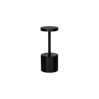 TABLEKRAFT CHARLOTTE CORDLESS TABLE LAMP LED 200mm BLACK (*1000142*) =  1 X EACH
