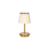 TABLEKRAFT ADELAIDE CORDLESS TABLE LAMP LED 135x260mm BRASS (*1000200*) =  1 X EACH