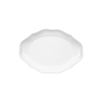 VILLEROY AND BOCH LA SCALA OVAL PLATE w/RIM 360x260mm WHITE (*VB16-3318-2710*) = PACK OF 6 X EACHES