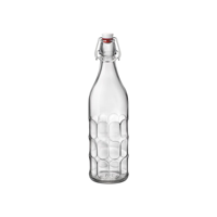 BORMIOLI ROCCO MORESCA BOTTLE 1.0lt WHITE TOP (3.45930) (*330-105*) = PACK OF 20 X EACHES