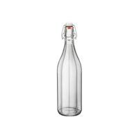 BORMIOLI ROCCO OXFORD BOTTLE w/TOP 1.0lt CLEAR (3.21990) (*330-150*) = PACK OF 6 X EACHES