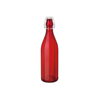 BORMIOLI ROCCO OXFORD BOTTLE w/TOP 1.0lt RED (321589) (*330-160*) = PACK OF 6 X EACHES