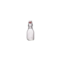 BORMIOLI ROCCO SWING BOTTLE w/WHITE TOP 0.125lt CLR (3.14733 (*330-101*) = PACK OF 20 X EACHES