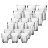 DURALEX PICARDIE TUMBLER SET 18pc CLEAR (9032AS18) (*550-005*) = PACK OF 2 X SETS