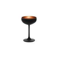 STOLZLE OLYMPIC CHAMPAGNE COUPE 230ml MATT BLACK/BRONZE (*365-407*) = PACK OF 24 X EACHES