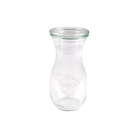 WECK BOTTLE GLASS JAR W/LID 290ml 60x140mm (763) (*82307*) = PACK OF 6 X EACHES