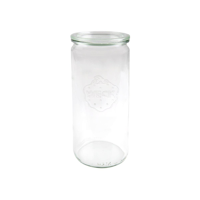 WECK CYLINDER GLASS JAR W/LID 1040ml 80x210mm (908) (*82386*) = PACK OF 6 X EACHES