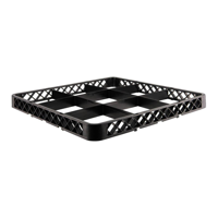 CHEF INOX WASHRACK-EXTENDER 9-COMP BLACK 490x490x44mm (*69810-BK*) =  1 X EACH