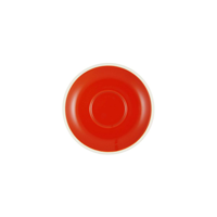 BREW-CHILLI/WHITE ESPRESSO SAUCER TO SUIT BW0000 (*BW0005*) = PACK OF 6 X EACHES