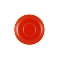 BREW-CHILLI/WHITE  SAUCER TO SUIT BW0030/35 140mm (*BW0040*) = PACK OF 6 X EACHES
