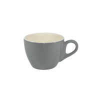 BREW-FRENCH GREY/WHITE LARGE FLAT WHITE  CUP 220ml (*BW0515*) = PACK OF 6 X EACHES
