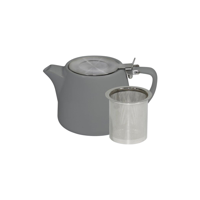 BREW-FRENCH GREY STACKABLE TEAPOT 500ml SS INFUSER/LID (*BW0560*) =  1 X EACH