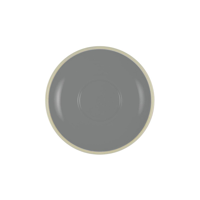BREW-FRENCH GREY/WHITE SAUCER TO SUIT BW0545/24 (*BW0550*) = PACK OF 6 X EACHES