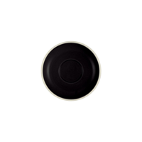 BREW-ONYX/WHITE ESPRESSO SAUCER TO SUIT BW1000 (*BW1005*) = PACK OF 6 X EACHES