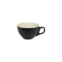 BREW-ONYX/WHITE CAPPUCCCINO CUP 220ml (*BW1030*) = PACK OF 6 X EACHES