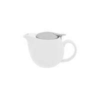 BREW-WHITE INFUSION TEAPOT S/S LID/INFUSER- 350ml (*BW2070*) = PACK OF 2 X EACHES