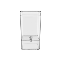 CHEF INOX SQUARE JUICE DISPENSER POLY 247x200x384mm 7.5lt (*54970*) =  1 X EACH