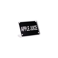 BUFFET SIGN- ACRYLIC w/S/S MAGNET PLATE "APPLE JUICE" (*81323*) = PACK OF 12 X EACHES