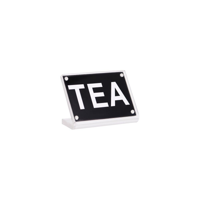 BUFFET SIGN- ACRYLIC w/S/S MAGNET PLATE "TEA" (*81315*) = PACK OF 12 X EACHES