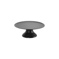 CHEF INOX CAKE PLATE w/STAND POLYCARBONATE 297x110mm BLACK (*04150*) =  1 X SET