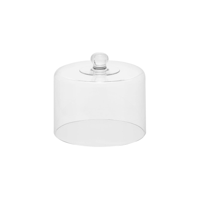 CHEF INOX STRAIGHT SIDE CLOCHE  POLYCARB 208x182mm CLEAR (*04173*) =  1 X EACH
