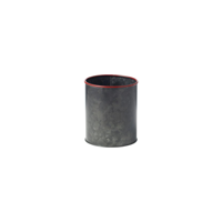 CHEF INOX CONEY IS GALV BLACK POT 120x140mm RED RIM (*78777*) =  1 X EACH