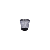 CHEF INOX CONEY IS GALVANISED POT FLARED 100x95mm DIPPED BLK (*78636*) =  1 X EACH