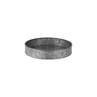 CHEF INOX CONEY IS GALVANISED ROUND TRAY 240x45mm (*78670*) =  1 X EACH