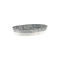 CHEF INOX CONEY IS GALV OVAL TRAY 270x190x45mm DIPPED WHI (*78664*) =  1 X EACH