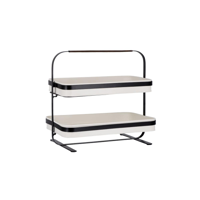 CONEY ISL-GALVANISED CREME P/C DISPLAY 2 TIER 380x260x370mm (*78888*) = PACK OF 2 X EACHES
